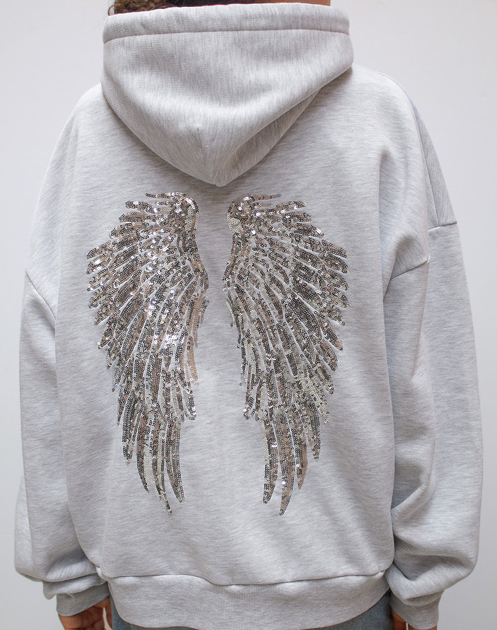 Sweat Ailes à Paillettes
