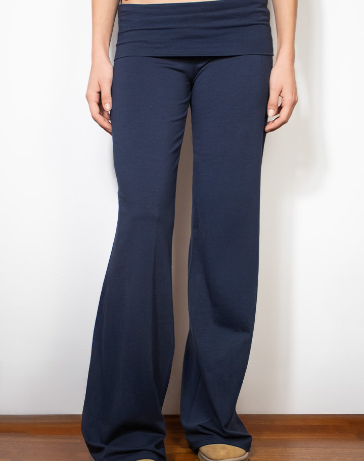 Pantalon à revers ailes Bleu