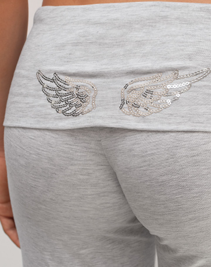 Pantalon ailes à paillettes