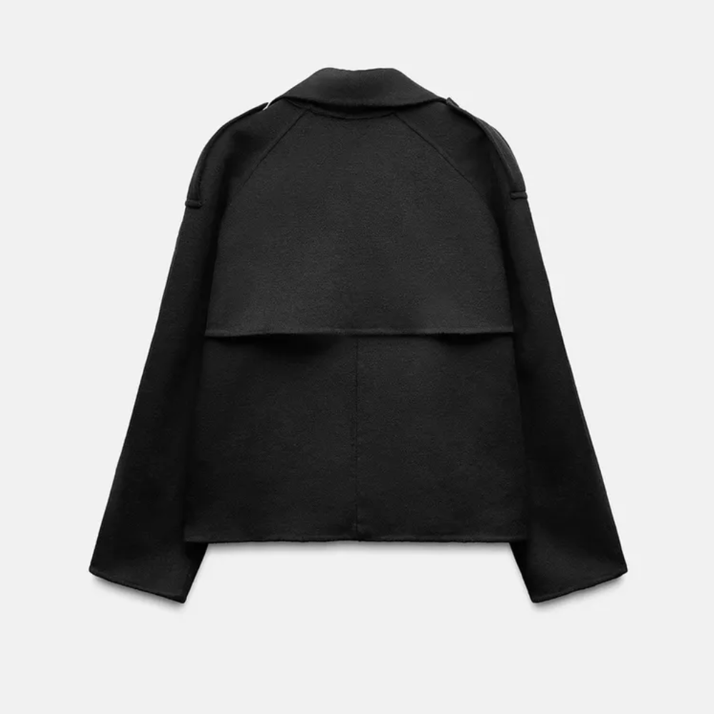 Manteau court en laine