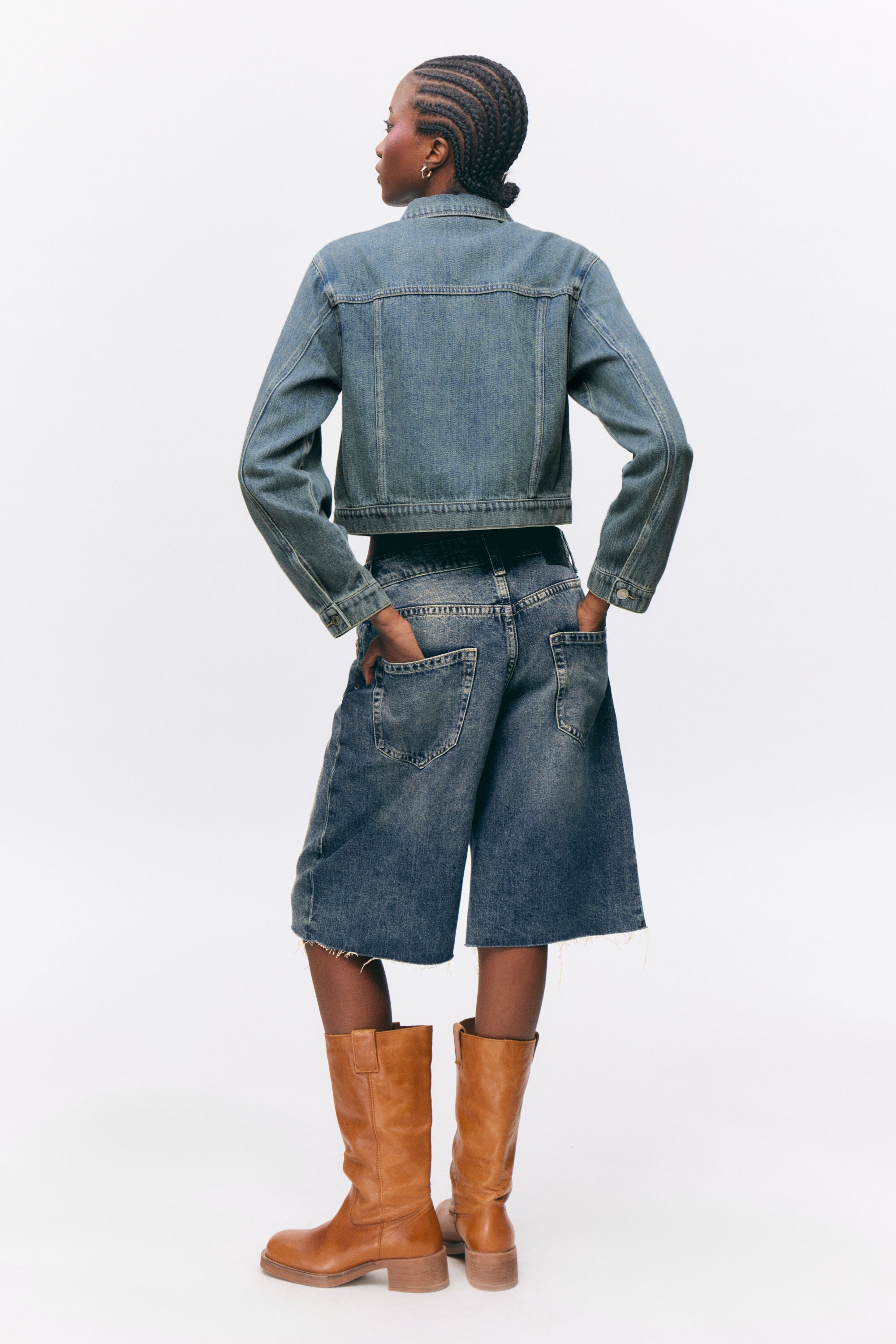 Veste courte en jean